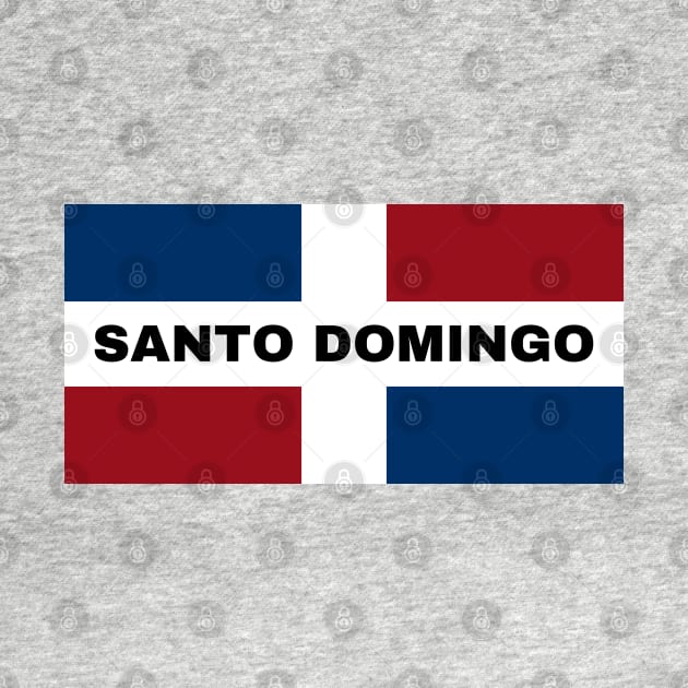 Santo Domingo City in Dominican Republic Flag by aybe7elf